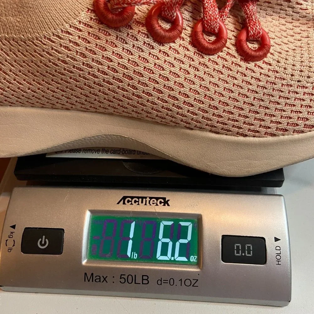 Allbirds Men 9.5 Tree Dasher Shoe Coral Pink Sneaker Lace Up Athletic Active Gym - Picture 9 of 9